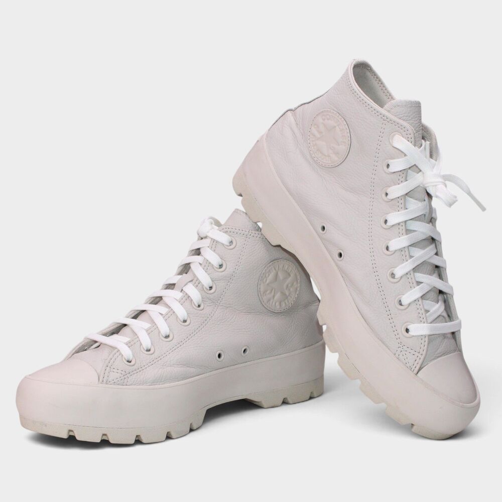 Converse Chuck Taylor Lugged 2.0 Women 11 Desert Sand Leather Platform - Picture 7 of 14